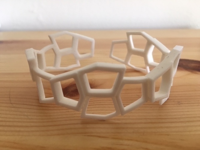 Reinhardt Pentagon Thermoform Bracelet 3D Print 65782