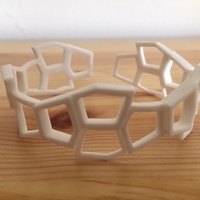 Small Reinhardt Pentagon Thermoform Bracelet 3D Printing 65782