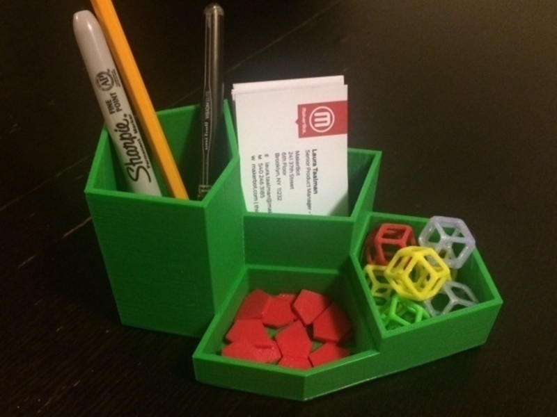 Pentagon Geek Desk Organizer - from 1918 tessellating Reinhardt 