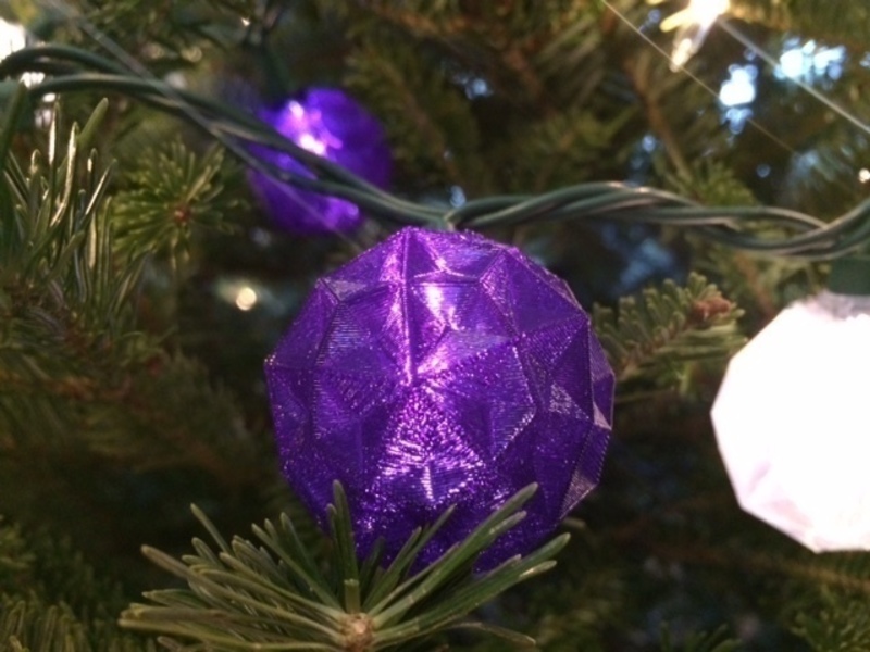 Polyhedral Light String Ornaments