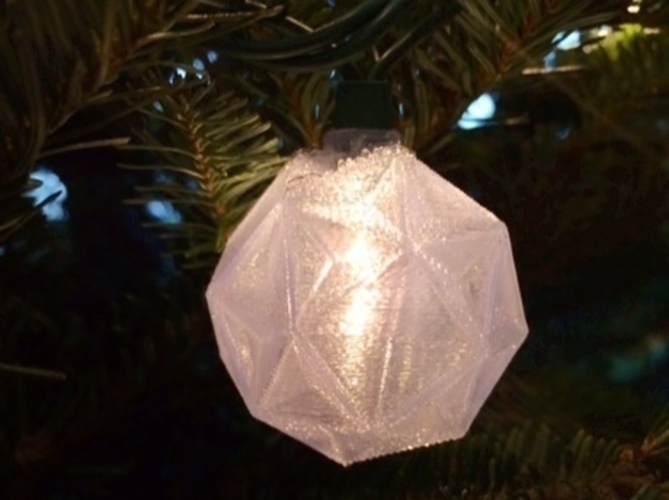 Polyhedral Light String Ornaments 3D Print 65832