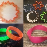 Small Customizable Trig Bracelet 3D Printing 65841