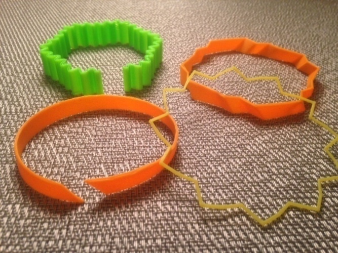 Customizable Trig Bracelet 3D Print 65842