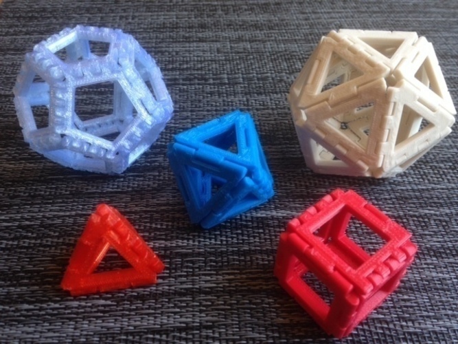 Customizable Hinged Polyhedra 3D Print 65848
