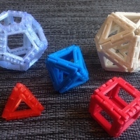 Small Customizable Hinged Polyhedra 3D Printing 65848