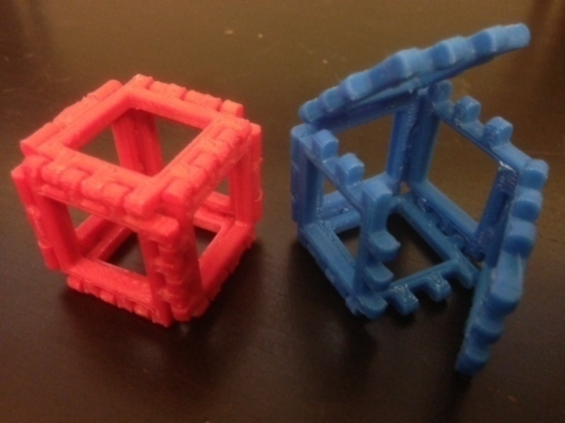 Customizable Hinge/Snap Cube Net