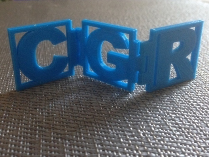 Personalizable Hinged Initials