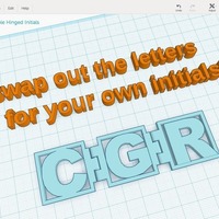 Personalizable Hinged Initials - Thumbnail 2