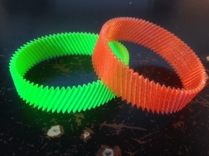 Customizable RIB Function Bracelet 3D Print 65880