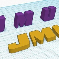 James Madison University 3D cube and logo letters - Thumbnail 2