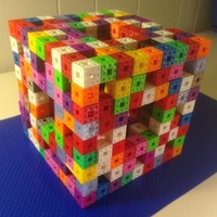 Level 4 Menger sponge built out of 400 Level 2 Menger sponges - Thumbnail 2