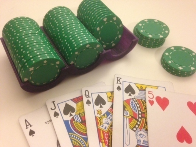 Customizable Poker Chip Rack