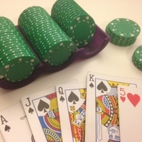 Small Customizable Poker Chip Rack 3D Printing 65896