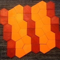 Small Cairo and prismatic pentagon tiles 3D Printing 65907