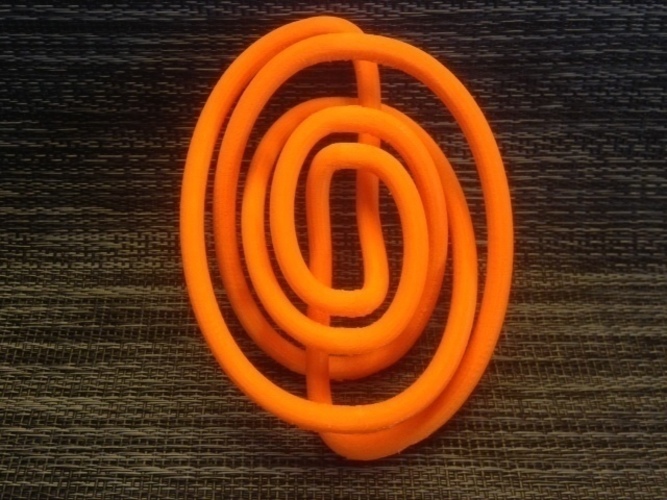 Spiral knot S(5,2,(1,1,-1,1)) 3D Print 65930