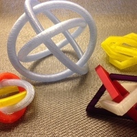 Small Borromean rings collection 3D Printing 65960
