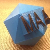 Small MAA Icosahedron 3D Printing 65966