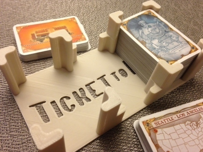 "Ticket to Ride" card holder 3D Print 65990
