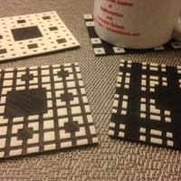 Small Menger Coaster Set 3D Printing 65991