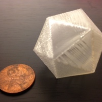 Small Tiny icosahedron surprise ball 3D Printing 66011