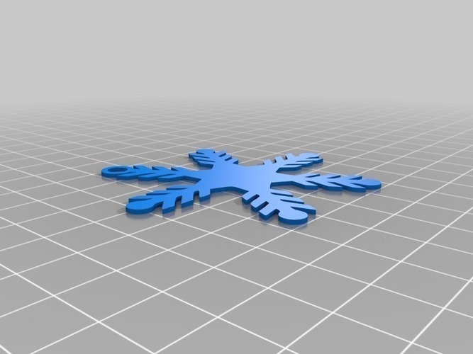 Snowflake Ornaments 3D Print 66013