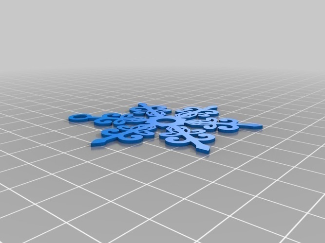 Snowflake Ornaments 3D Print 66014