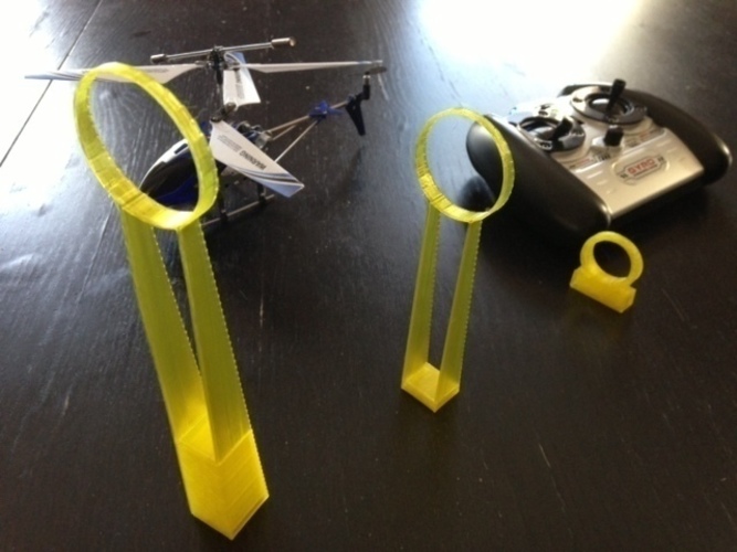 Helicopter challenge rings 3D Print 66021