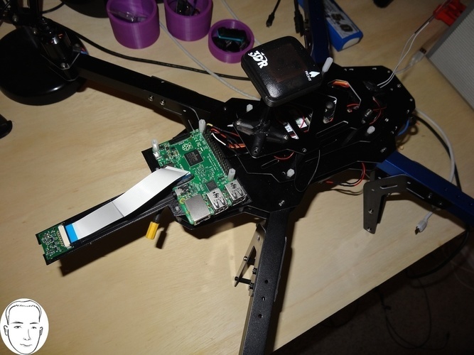 3DR Raspberry Pi Mount,  Enable vision! 3D Print 66134