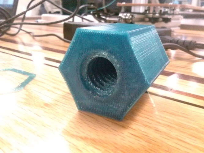 3D Printed 3/4"5 Acme threaded blind hole by nick_auman Pinshape