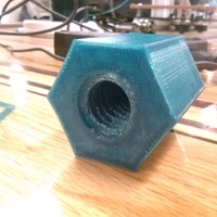 Small 3/4"-5 Acme threaded blind hole 3D Printing 66137