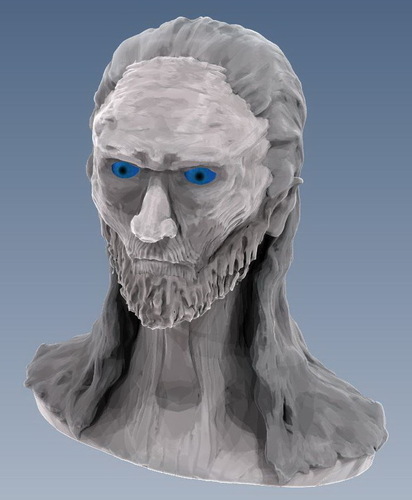 White Walker bust. 3D Print 66212