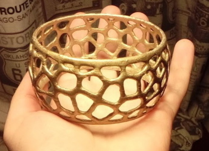 Voronoi bracelet 3D Print 66219
