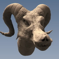 Dragon Head Bust - Thumbnail 1