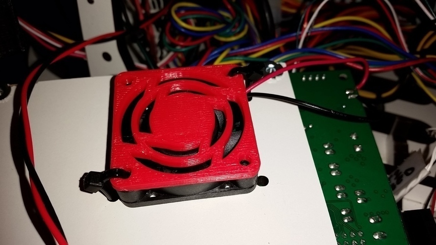 40MM Fan Grille 3D Print 66300