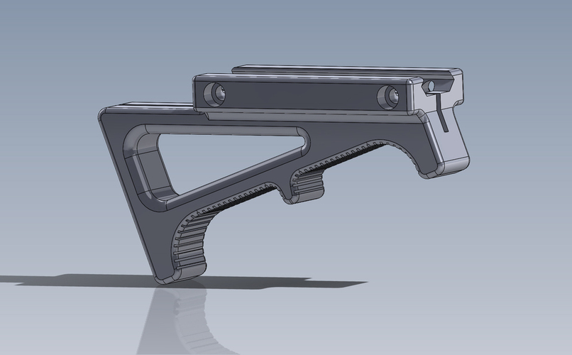 Angled Foregrip 3D Print 66321