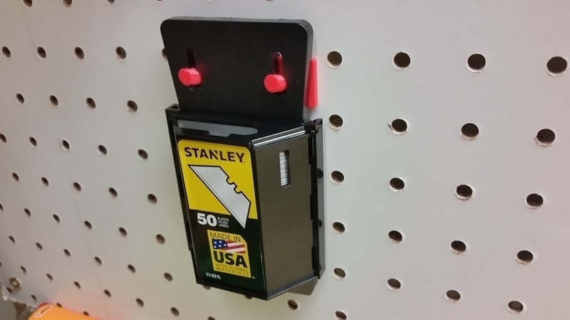 Pegboard Razorblade Dispenser Holder