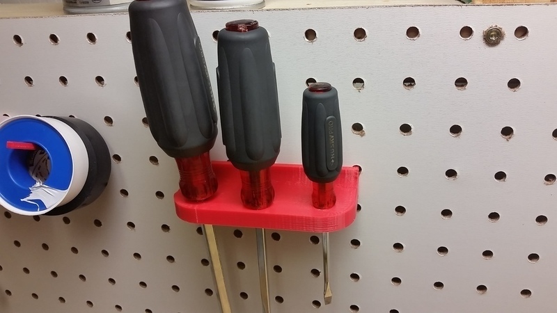 Pegboard Screwdriver Rack