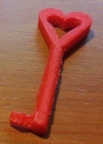 heart shape key 3D Print 66348