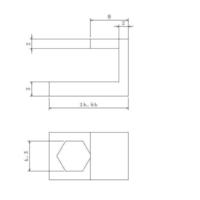m3 nut for 3d printer bed - Thumbnail 1