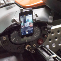 iPhone 6+ vertical mount for Ariel Atom windscreen - Thumbnail 6