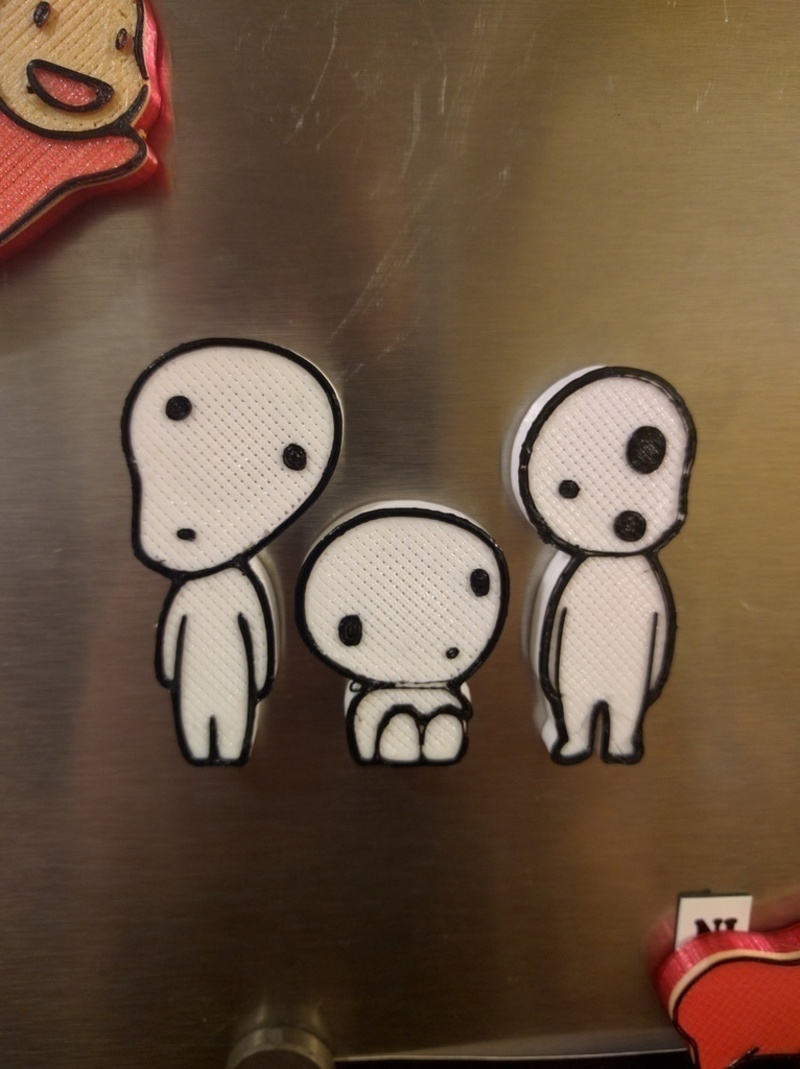 Kodama Spirit Magnets (Princess Mononoke)