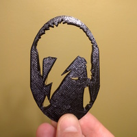 Small David Bowie Ziggy Stardust Silhouette 3D Printing 66552
