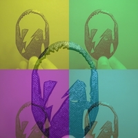 David Bowie Ziggy Stardust Silhouette - Thumbnail 3