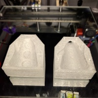 Small Flat Print Purple tentacle mold 3D Printing 66557