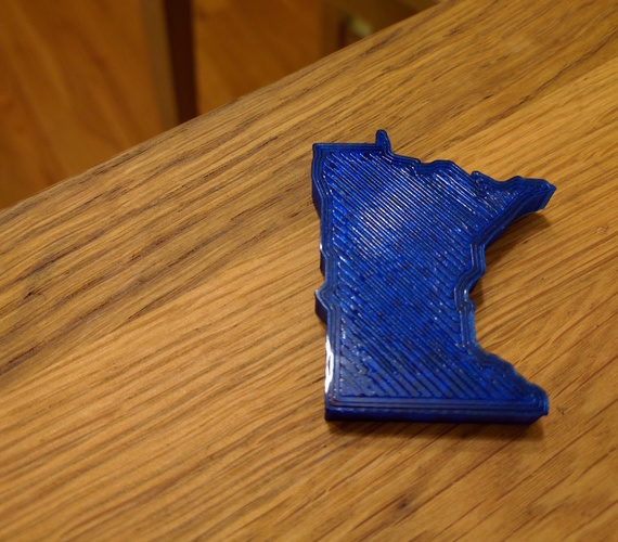 Minnesota Fridge Magnet 3D Print 66565