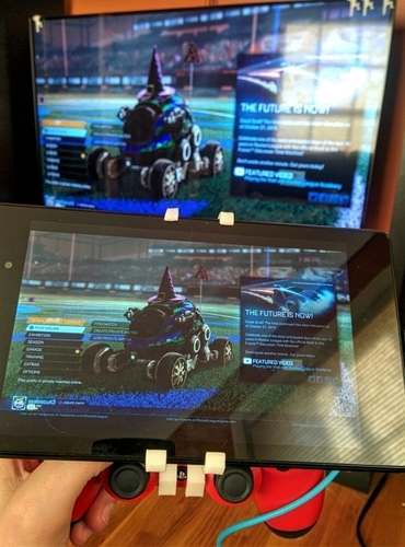 PS4 controler Nexus 7 Mount 3D Print 66581