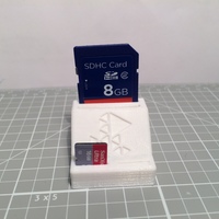Small SD card holder 3D Printing 66665