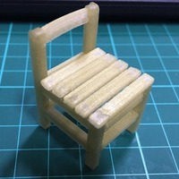Small Antique Child School Chair  3D Printing 66695