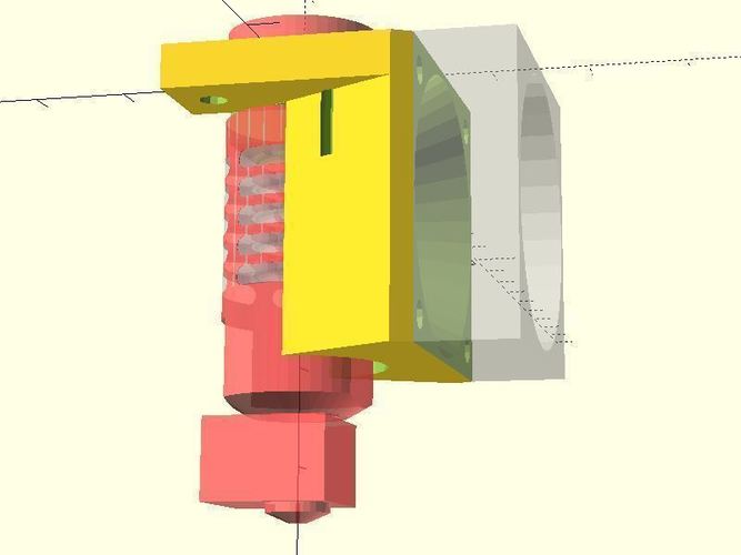 another Kossel JHead 30mm PEEK fan mount 3D Print 66818