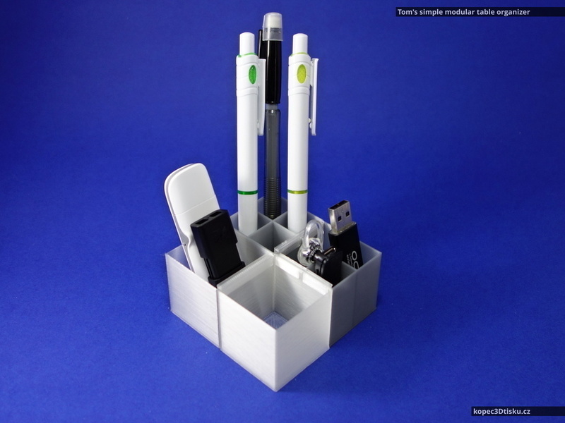 Tom's simple modular table organizer V2